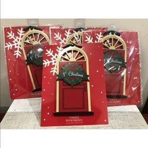 Things Remembered 1st Christmas Wood Door Ornament